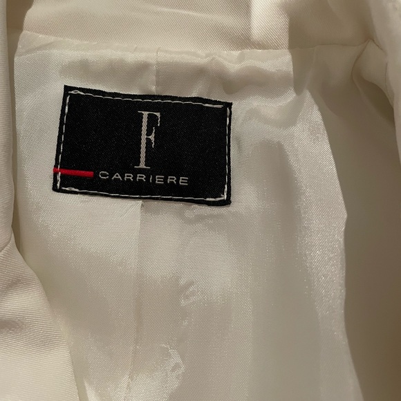 Femme Carrier white-cream blazer - Picture 3 of 4